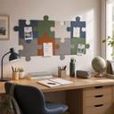 Decori in feltro - Pezzi di puzzle (Set da 4)