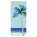 Deurfolie Vakantiestrand met palmboom - Rivers