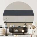 Fotobehang Agnes Field - Geometrische Vlakken - Sir Edward x Grigory Gladarev - Rond