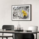 Poster Kind mit Papierschiff Streetart - Habib - 30x24 cm