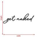 MDF-träbokstäver get naked