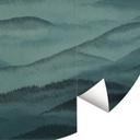 Fotobehang Roerich Hills - Blauw Berglandschap - Sir Edward x Grigory Gladarev - Rond