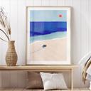 Poster Liten sköldpadda vid havet - Rivers