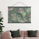Textielposter Pauw in tropische tuin op mozaïek - Bloomery Decor