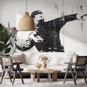 Papier peint photo Banksy - Le lanceur de fleurs