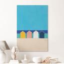 Wanddecoratie Strandhuisjes aan zee - Rivers - Alu-Dibond