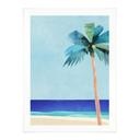 Poster Vakantiestrand met palmboom - Rivers