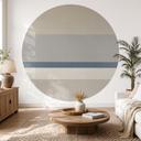 Fotobehang Agnes Balance - Horizontale strepen - Sir Edward x Grigory Gladarev - Rond
