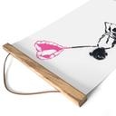 Stampa su tessuto Bambina Street Art con Palloncino a Cuore - Habib