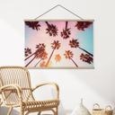 Textielposter California Dreaming met uitzicht op palmbomen - Hugonnard