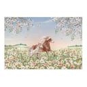 Kinderkamer Textielposter Paarden op de bloemenweide - Kikki Belle