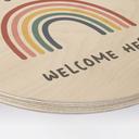 Houten Wanddecoratie Everyone is welcome here - KsanaKalpa - Rond