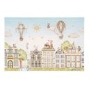 Kinderkamer Textielposter Katten boven de daken - Oliver Robins