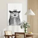 Tableaux Hibou amusant avec café - Korenkova - Alu-Dibond