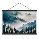 Textielposter Mysterieuze mist in het bos - SpaceFrog Designs