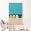 Trätavla Strandstugor vid havet - Rivers