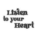 MDF-träbokstäver Listen to your Heart