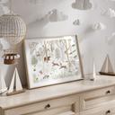 Poster Vrolijk Bosleven met Dieren - Oliver Robins