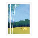 Plakat Camping ved skoven - Rivers