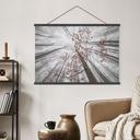 Textielposter Bomen - Boomkronen met rode bladeren - Coman