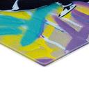 Glasbild Ballerina mit Football Graffiti - Habib - 40x60 cm