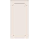 Wandpanelen Wandbekleding beige met sierbiesoptiek