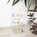 Tischaufsteller Fehler sind Helfer - 10x15 cm