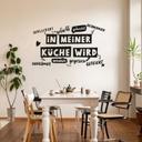 Wandtattoo Spruch - In meiner Küche wird - 60x36 cm