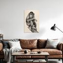 Houten Wanddecoratie Streetstyle aap met sigaret - Koubou