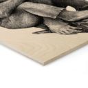 Houten Wanddecoratie Streetstyle aap met sigaret - Koubou