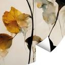 Fotomural redondo Delicadas flores secas en tonos naturales - Treechild