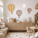 Decori in feltro - Mongolfiere (Set da 4) per la cameretta