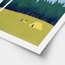 Plakat Camping ved skoven - Rivers