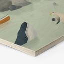 Hexagon Houten Wanddecoratie Maritiem Kustmotief met Vuurtoren - Oliver Robins