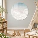 Glasschilderij Rustige Wolken - Oliver Robins - Rond