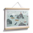 Poster Maritiem Kustmotief met Vuurtoren - Oliver Robins