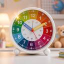 Sveglia da tavolo arcobaleno, orologio didattico per bambini – 11x12x5 cm