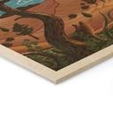 Houten Wanddecoratie Spiritueel Dierenrijk in de Nacht - Oliver Robins