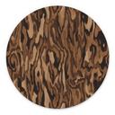 Stampa per Pareti Ettore Walnut - Venatura del Legno Astratta - Sir Edward x Grigory Gladarev - Alu-Dibond Rotondo