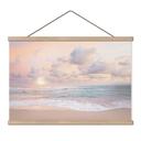 Textielposter Zonsondergang boven strand en zee - Sisi & Seb