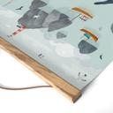 Kinderkamer Textielposter Maritiem kustmotief met vuurtoren - Oliver Robins