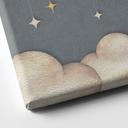 Stampa su tela Lepre e Orso sulla Luna - Oliver Robins