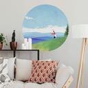 Wallsticker Fjälläng med utsikt - Rivers - Rund