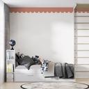 Sticker mural frise ondulée corail