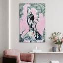 Wandbild Starke Ballerina Streetart Stil - Habib - Alu-Dibond - 30x45 cm