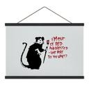 Textielposter - Out Of Bed - Banksy