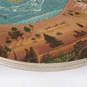 Houten Wanddecoratie Spiritueel Dierenrijk in de Nacht - Oliver Robins - Rond