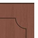 Wandpanelen Wandbekleding roestbruin met houtnerf met sierbiesoptiek