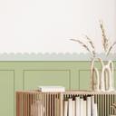 Sticker mural frise ondulée menthe pastel