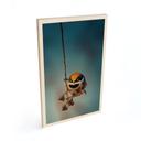 Holzbild Kleiner Vogel am Ast - Jacob Xu - 20x30 cm